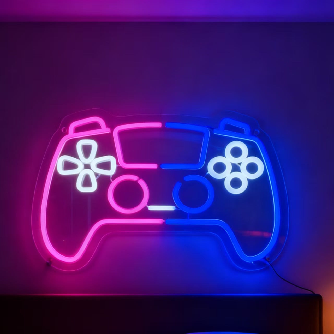neon gaming controller light
