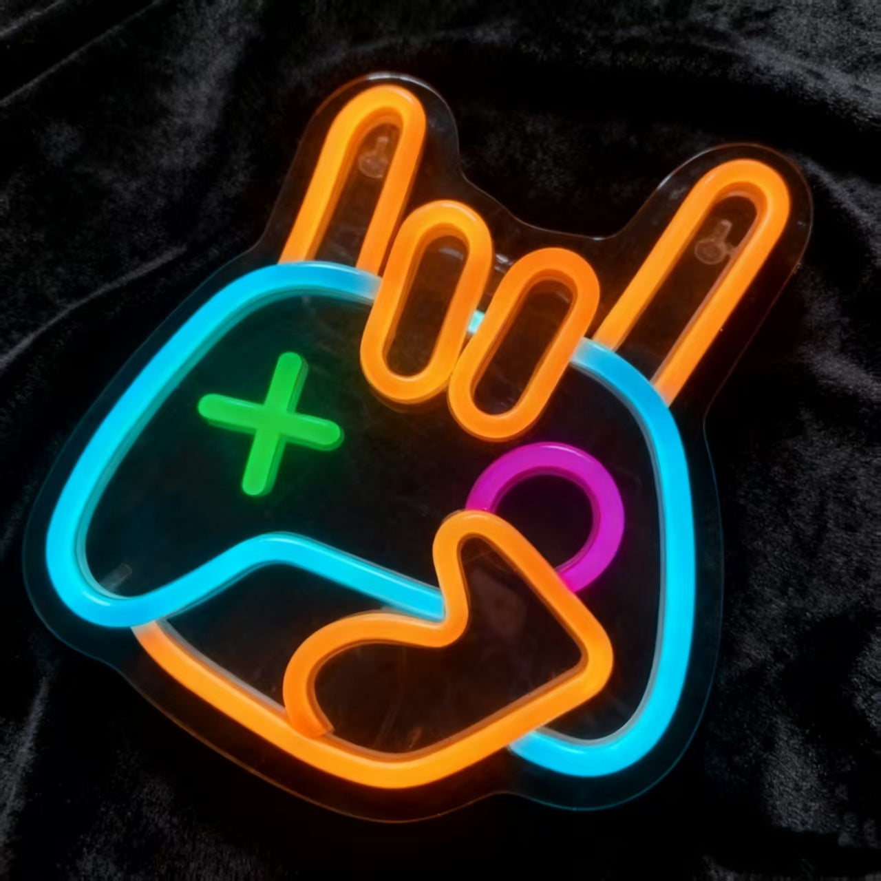 neon gaming controller light
