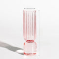 vertical stained glass vase