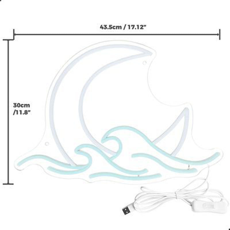 cali luna wave neon light