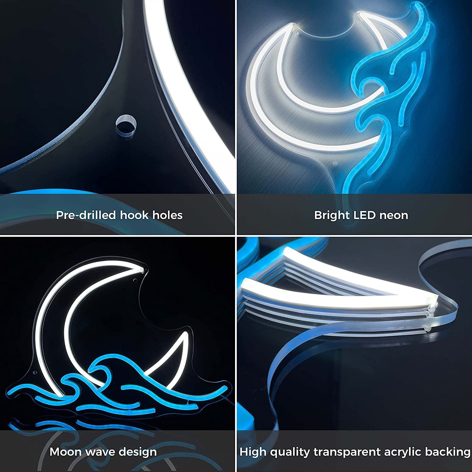 cali luna wave neon light
