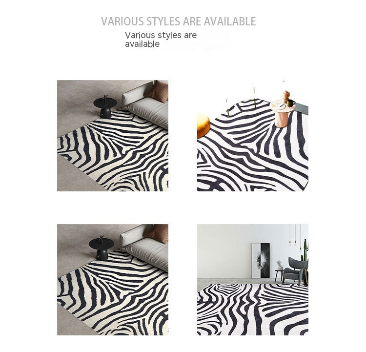 zebra print carpet
