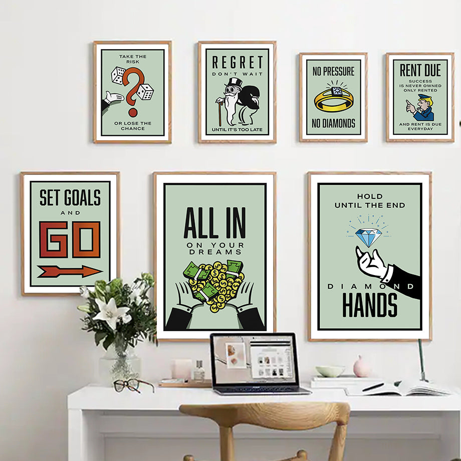 monopoly wall print