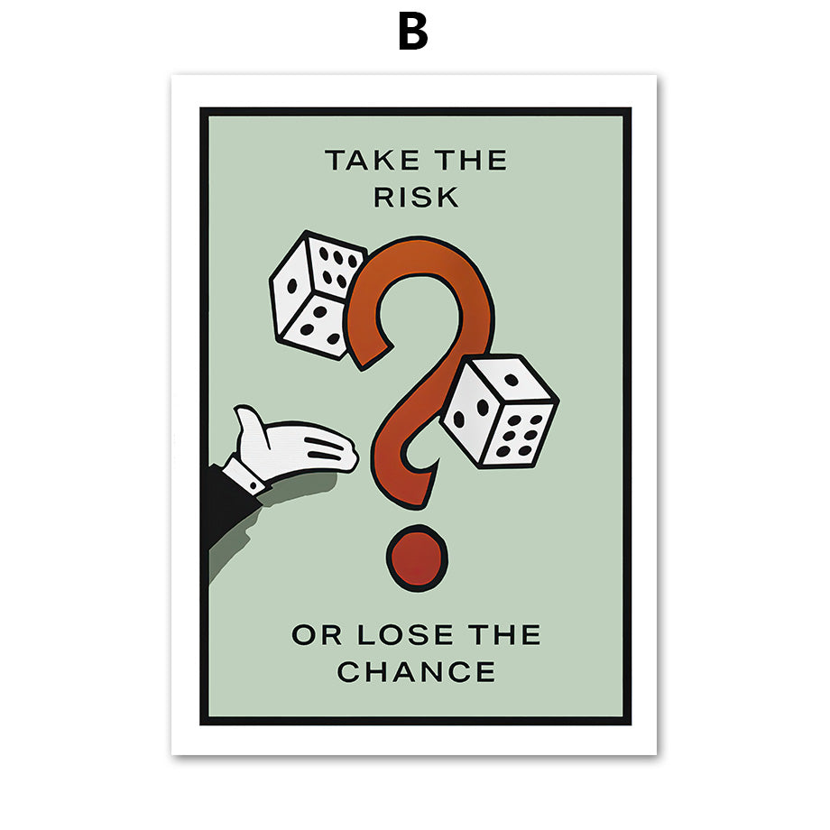 monopoly wall print
