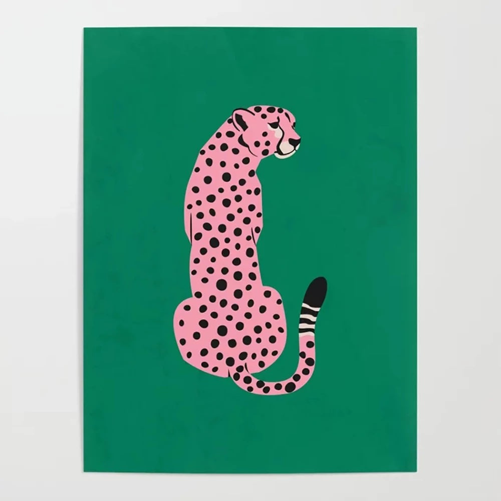 iconic leopard print canvas