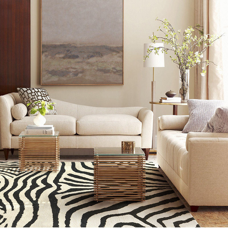 zebra print carpet