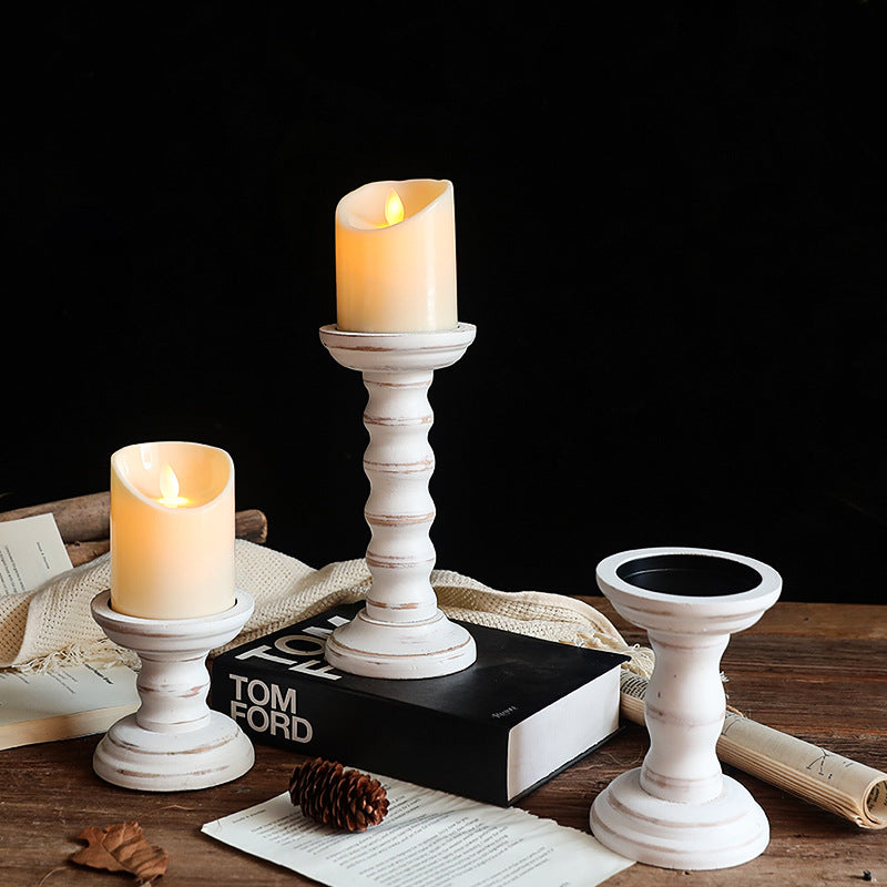 wode candlestick holder