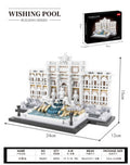 trevi fountain roman building set