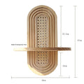 wicker hali wall rack