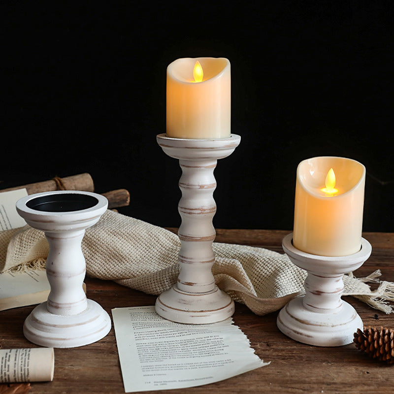 wode candlestick holder
