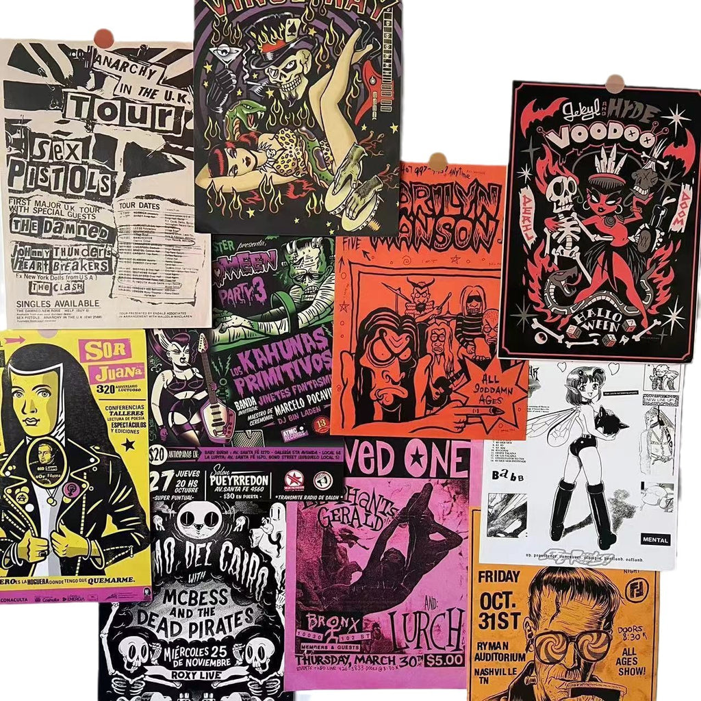 grue rock poster set