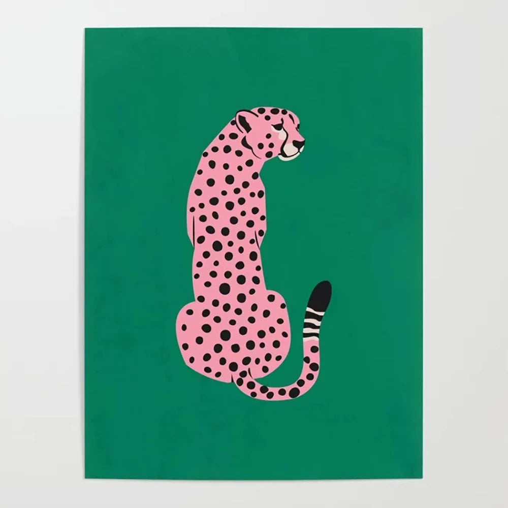 iconic leopard print canvas