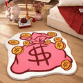 moneybags throw rug