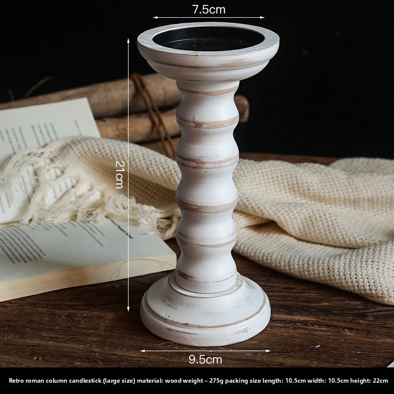 wode candlestick holder