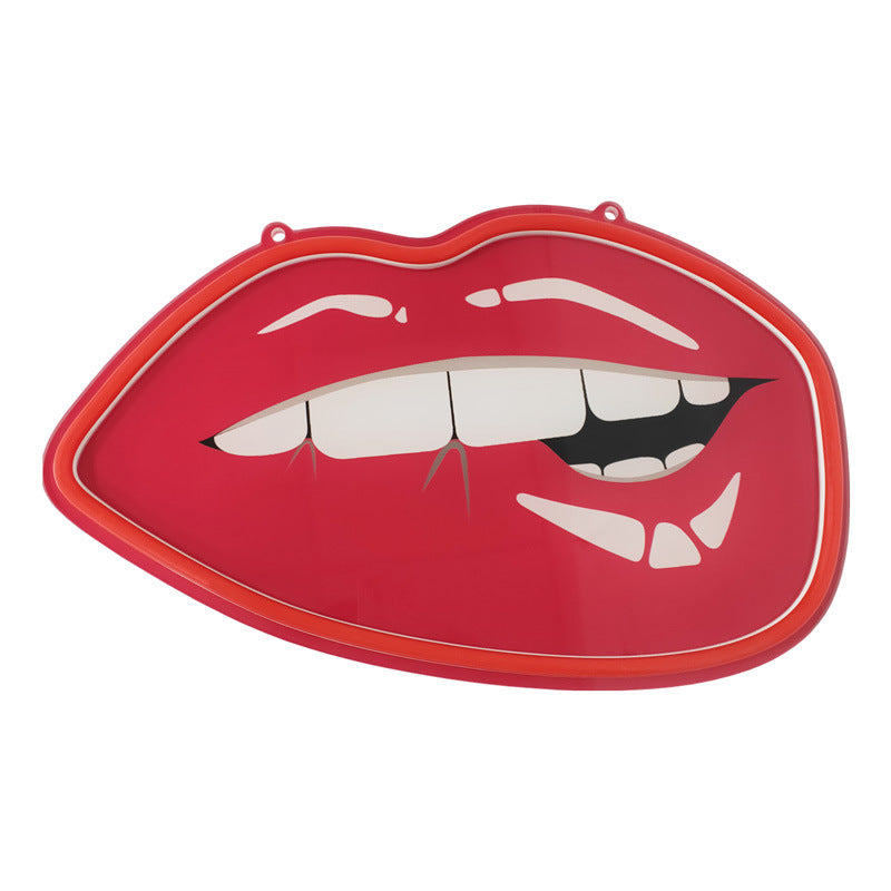 lip bite neon light