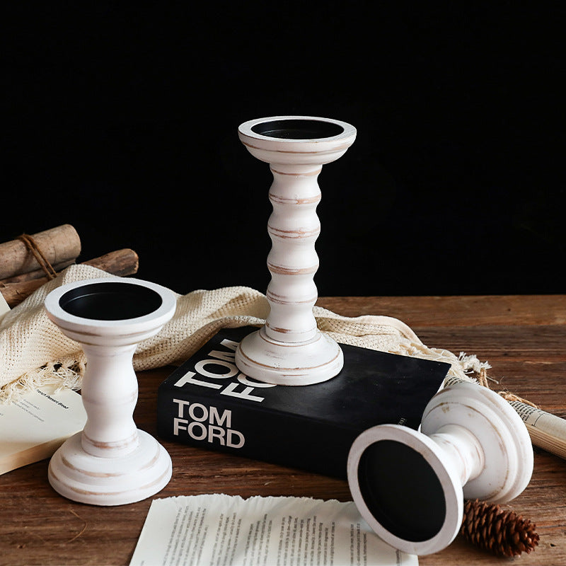 wode candlestick holder