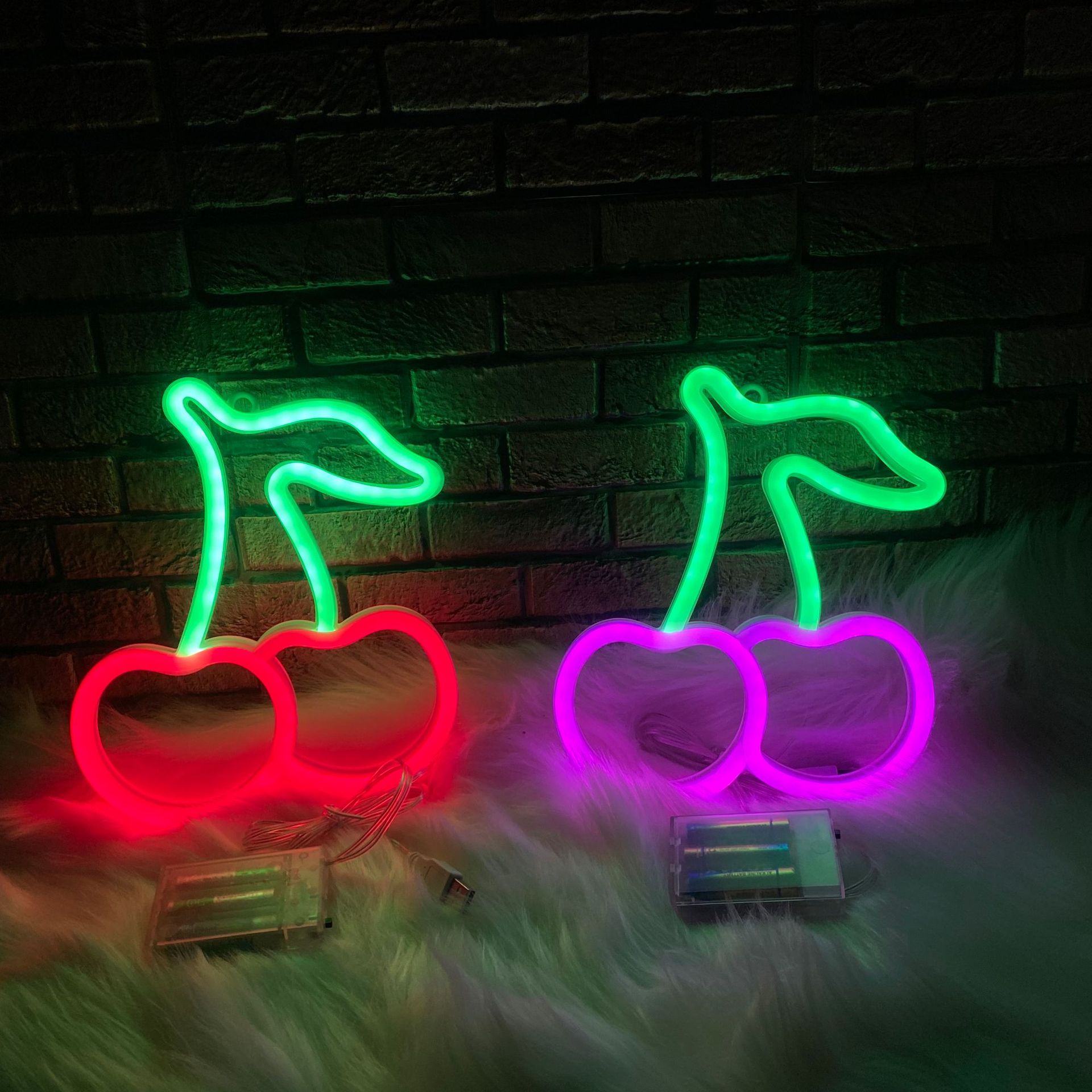 cherry bomb neon sign