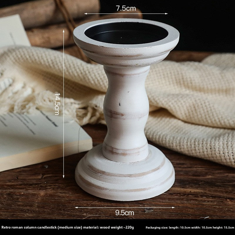 wode candlestick holder