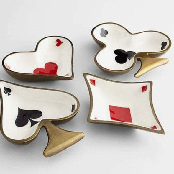 playing card ring dish