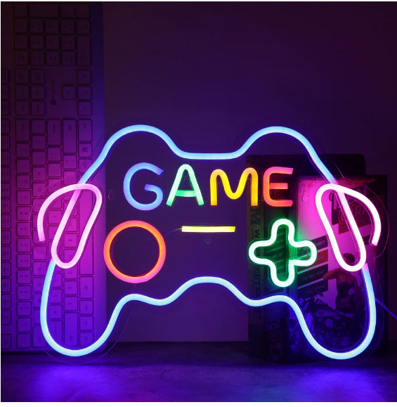 neon gaming controller light