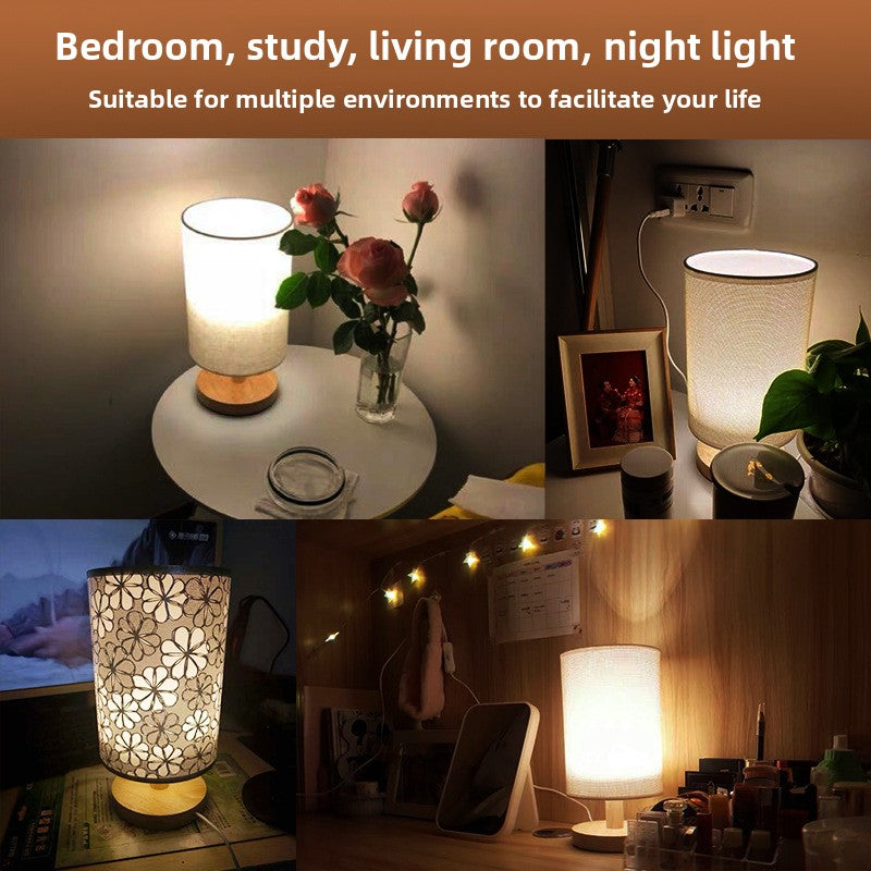 nordic wooden table lamp