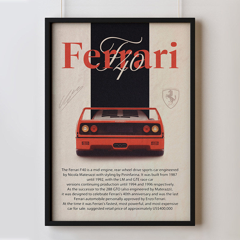 milano sports car print