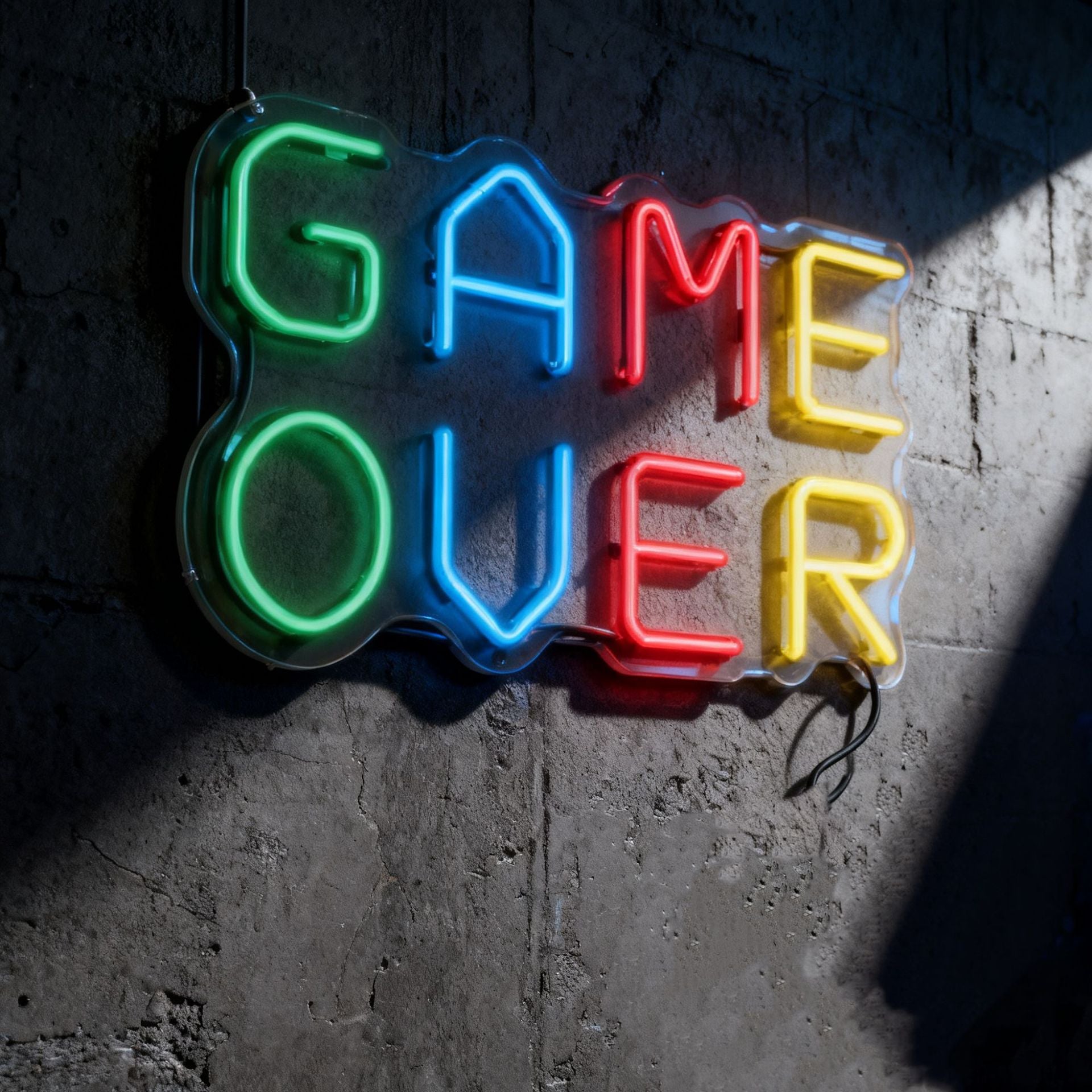 neon gaming controller light