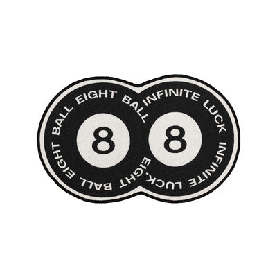 billiards 8-ball throw rug