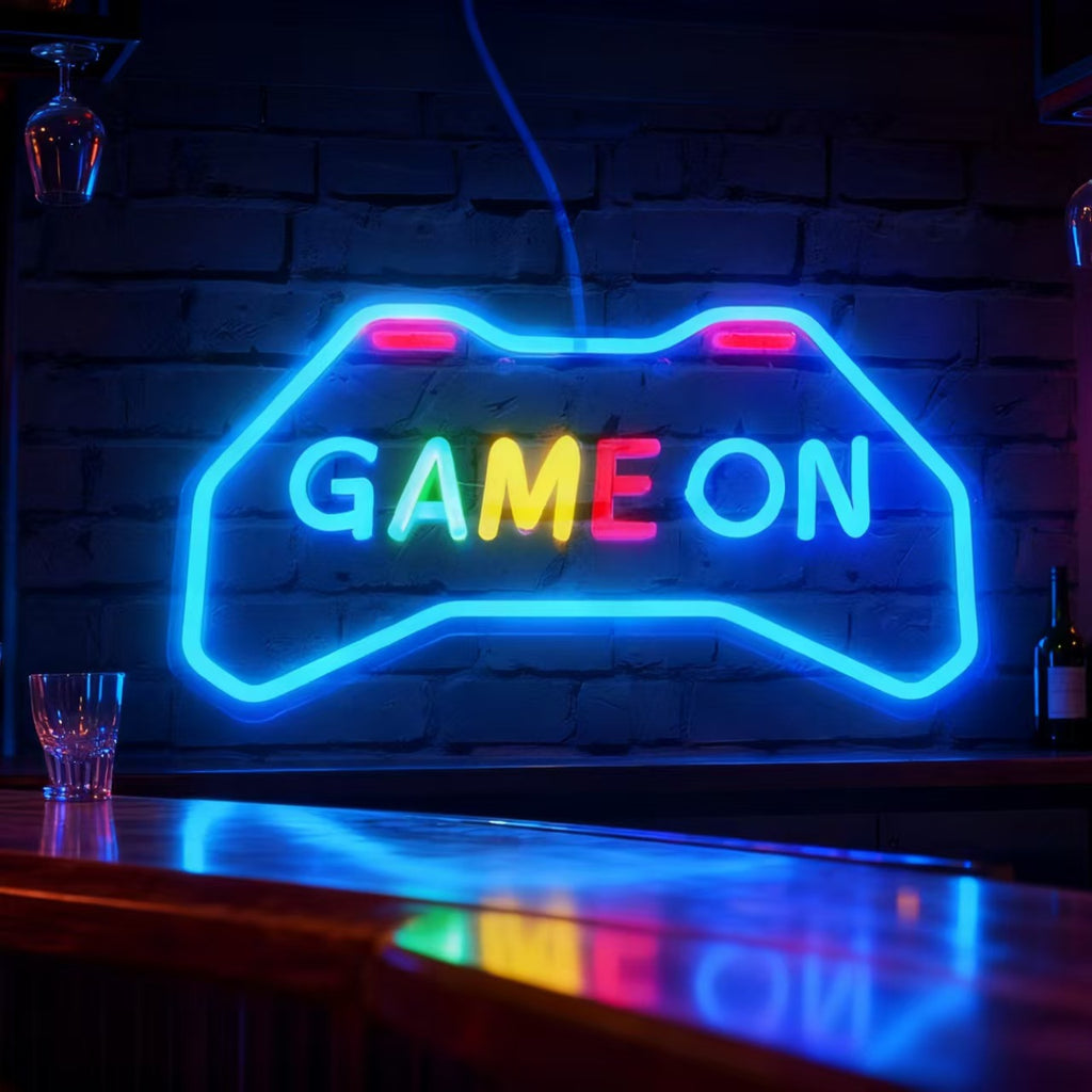 neon gaming controller light