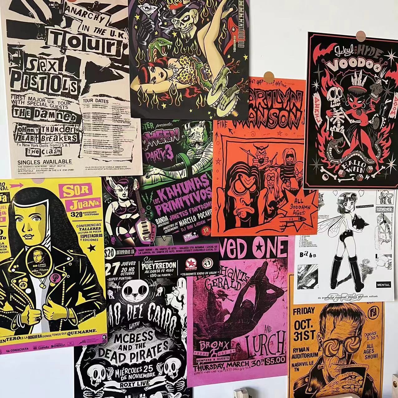 grue rock poster set