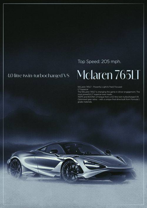 milano sports car print