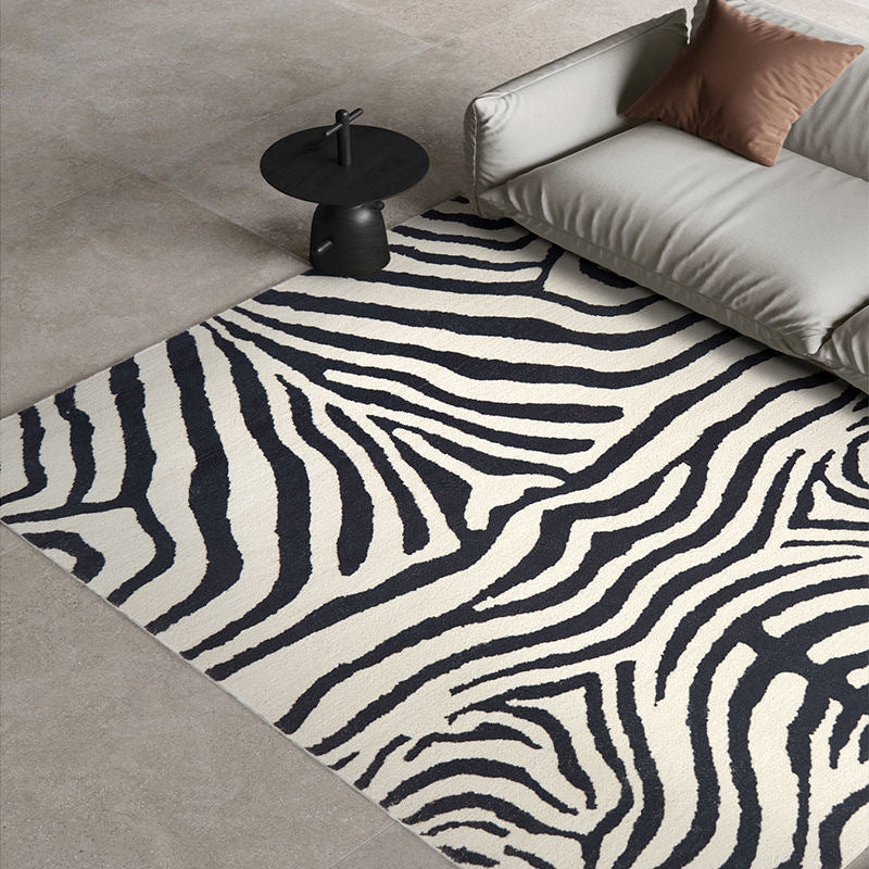 zebra print carpet