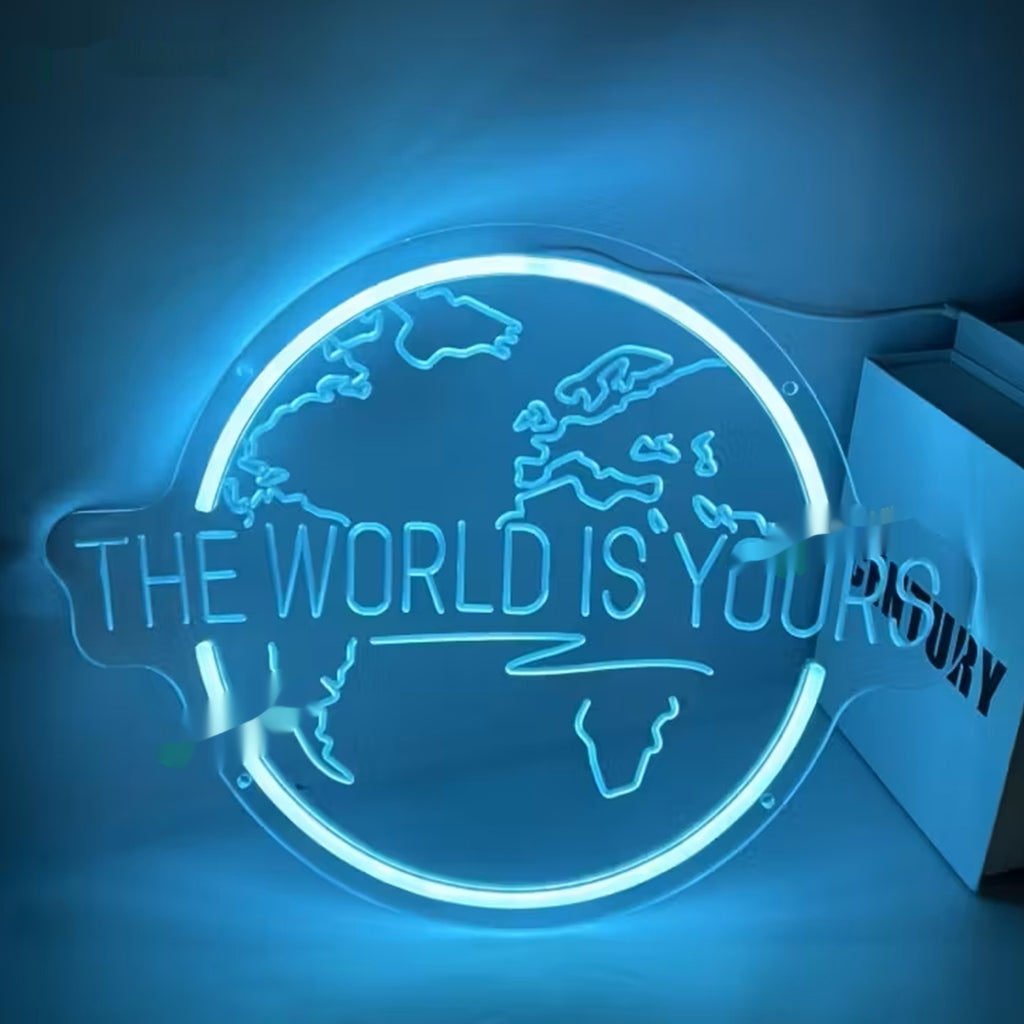 the world is yours neon light