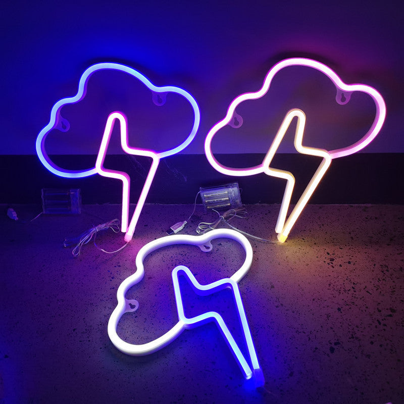 lightning neon light