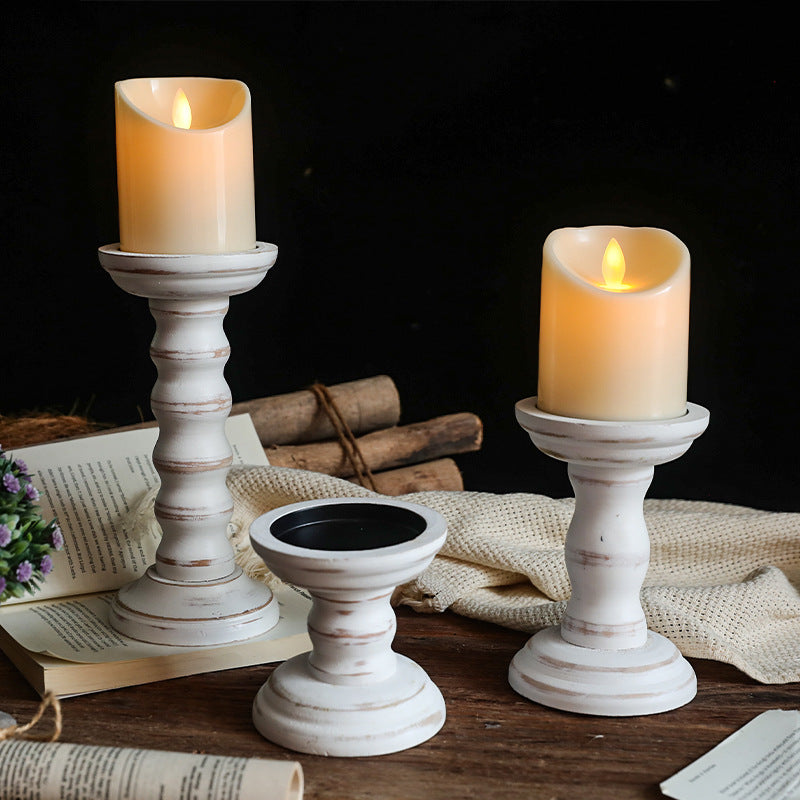 wode candlestick holder
