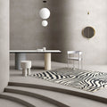 zebra print carpet