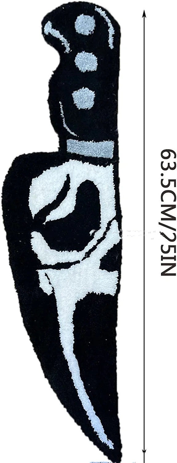 scream throw rug