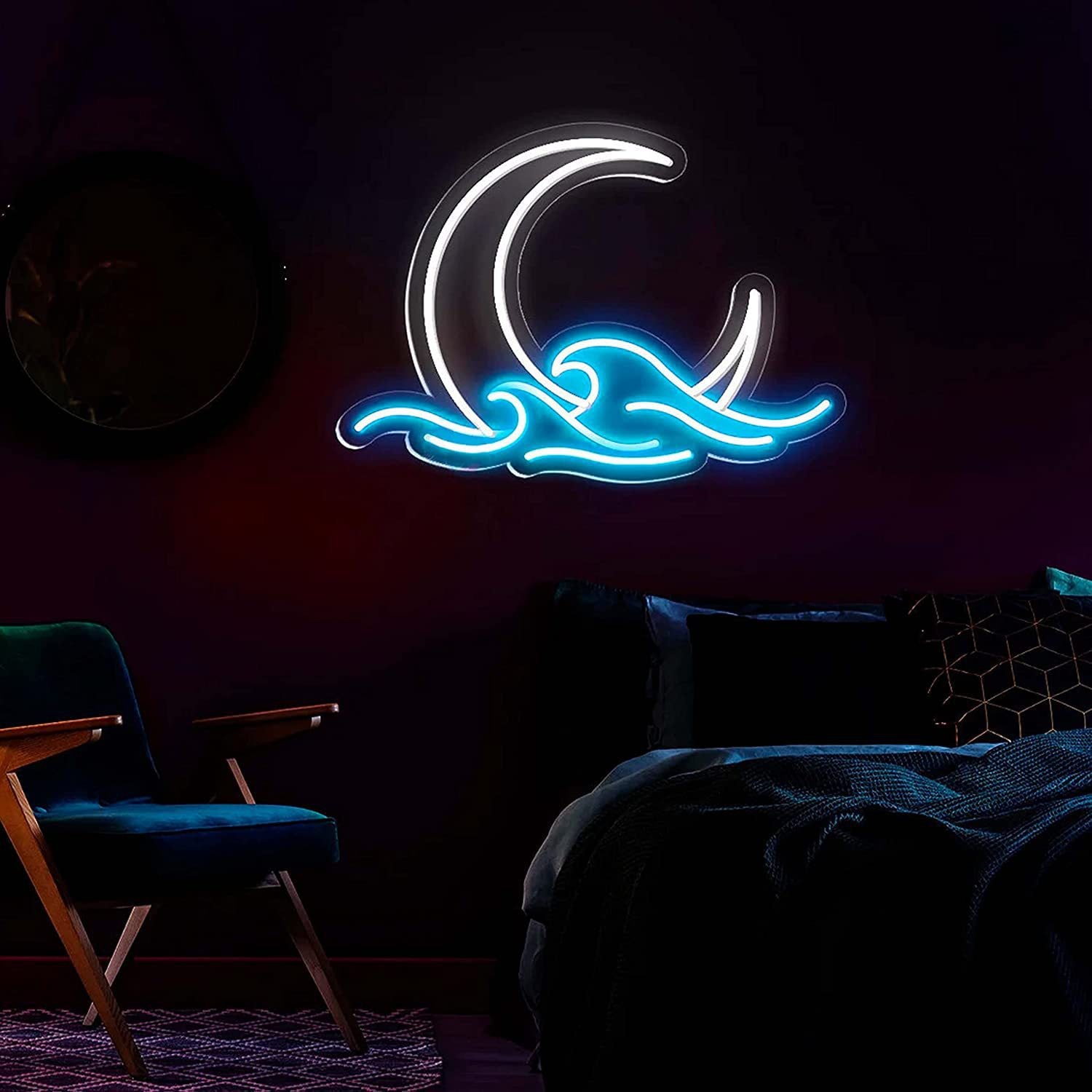 cali luna wave neon light