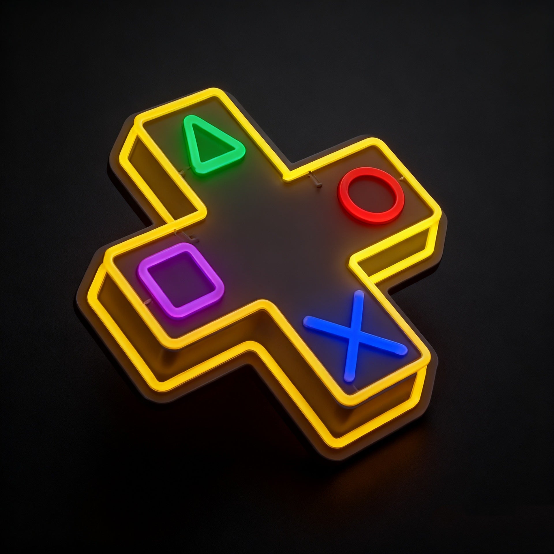 neon gaming controller light