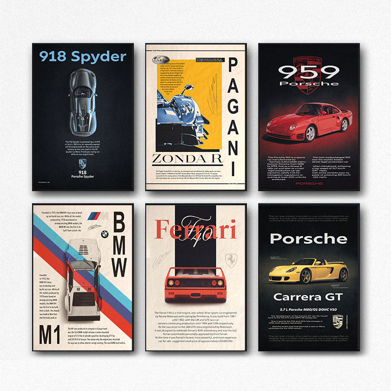 milano sports car print