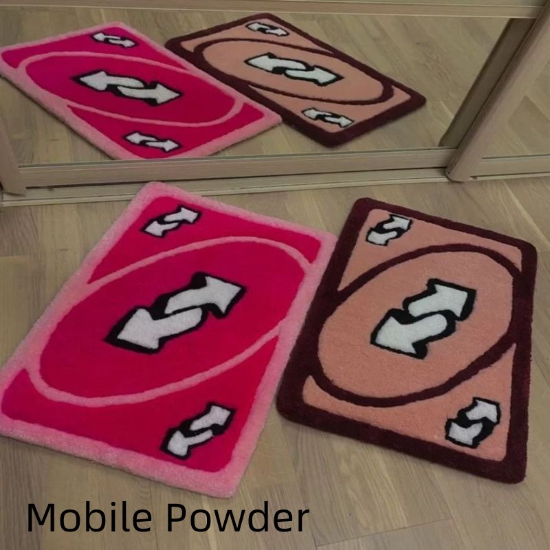 uno reverse card throw rug