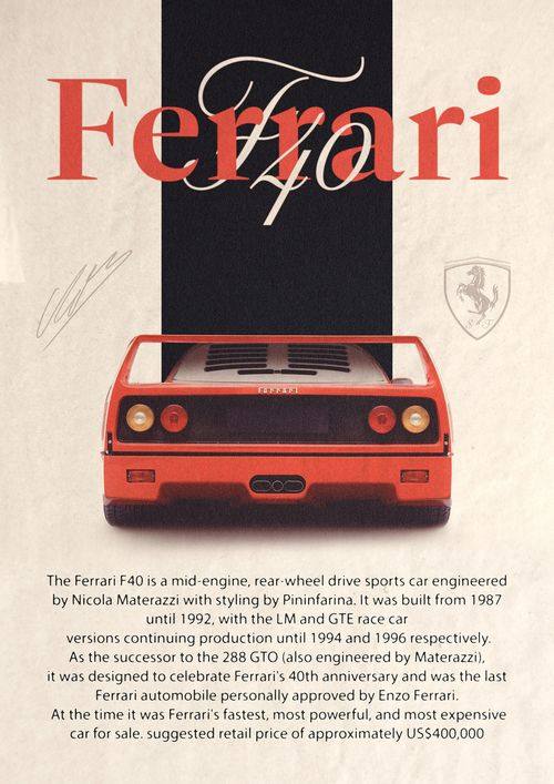 milano sports car print